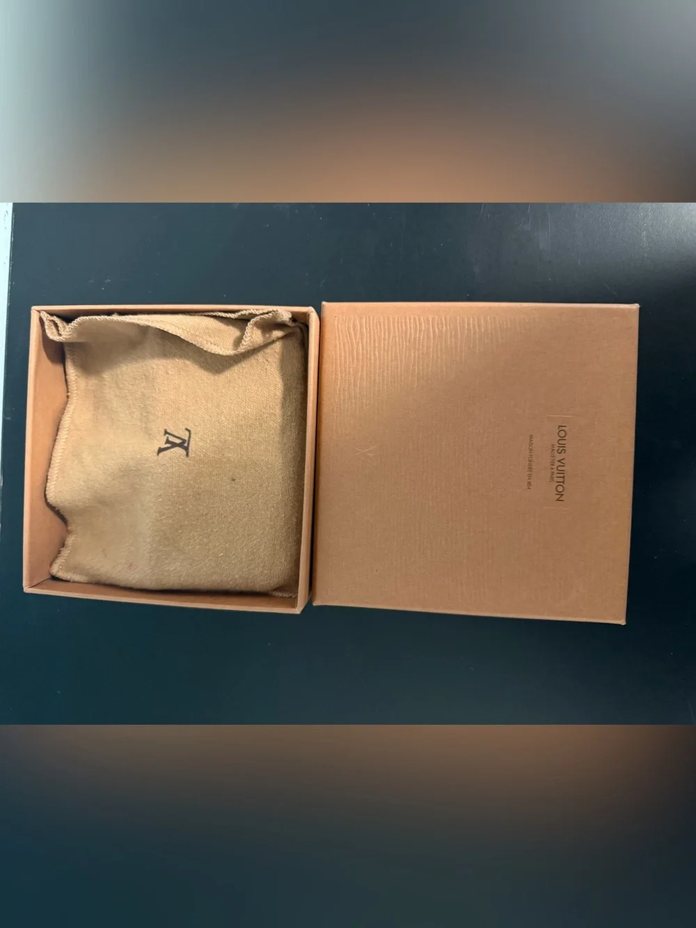 Louis Vuitton Monogram Key Pouch - Brown with Gold Monogram. Full Inclusion!
